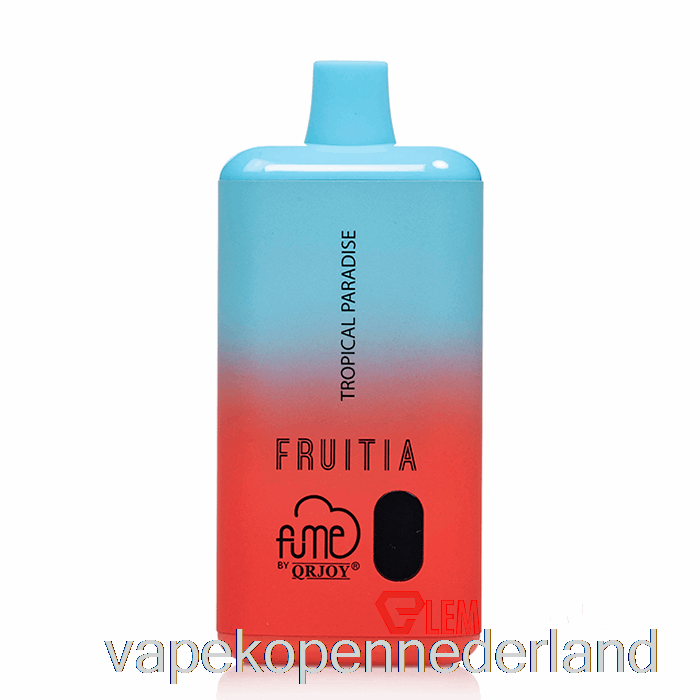 Elektronische Sigaret Vape Fruitia X Fume 8000 Wegwerp Tropisch Paradijs
